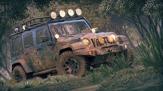 Forest Jeep by Andrey Minakov